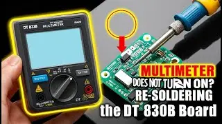 Мультиметр DT 830B не включается, ремонт.