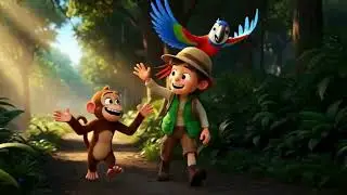 &ldquo;Tommy&rsquo;s Jungle Adventure 🌴 | Fun Kids Story with Talking Monkey & Parrot&rdquo;