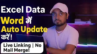 Live Excel to Word Linking | Modify Excel &rarr; Auto Update Word! #exceltoword