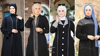 عبايات سوداء 2025 / ارقي واجمل موديلات العبايات السوداء للخروج موضة 2025