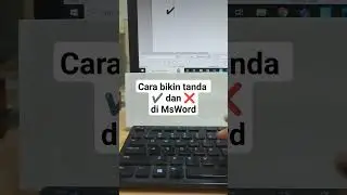 Cara mudah bikin centang & silang di komputer #shorts