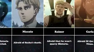 Fears of Characters in Attack on Titan | Shingeki no Kyojin