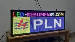Running text 100x40cm full color RGB P5