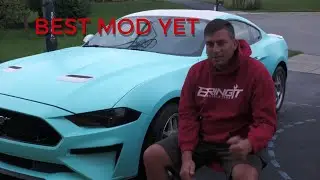 Tinting the Headlights on my Whipple S550 Mustang with VViVid Air-Tint Dark Black Headlight Tint