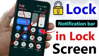 how to lock notification bar in lock screen | how to disable notification bar when phone is locked
