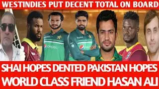 Hasan Ali's Magical spell helped Westindies posted a decent total