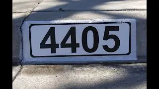 CURB WRAP installation guide over old painted numbers
