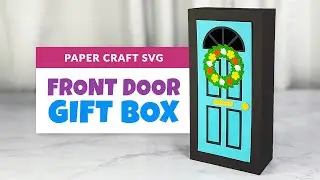 Front Door Paper Gift Box | DIY 3D Paper Craft Tutorial