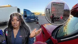 AGGRESSIVE PRIME DRIVER NEARLY CAUSING 2 ACCIDENTS! PICKING UP A LOAD IN TEXAS