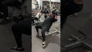 Pushing Limits: Conquering the 130-pound Dumbbell Shoulder Press Challenge 💪🏋️&zwj;♂️ #StrengthGoals