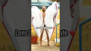 Easy DHOTI tutorial ! Dhoti kaiseee peheneeee ? #yt #youtubeshorts #youtube #shorts  #tutorial