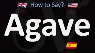 How to Pronounce Agave? (3 WAY!) UK/British Vs US/American Pronunciation + Spanish