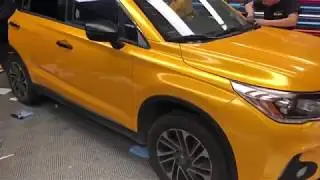 CARLIKE CL-GM-08 Super Gloss Piano Dark Yellow car wrap vinyl