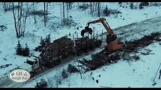 Timber logging truck Canada