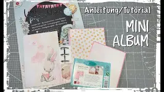 Mini Album aus einem Action Luxe Paper Block, besondere Bindung, DIY