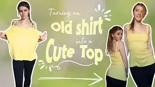 Transform an Old Tank Top into a Cute Summer Top 🌞 | Easy Sewing Tutorial for Beginners