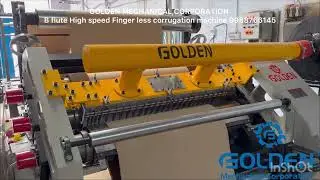 GOLDEN Heavy duty fingerless corrugation machine 9988766145