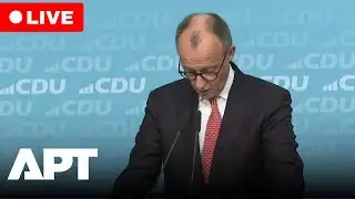 LIVE | Merz Comments On Trump&rsquo;s New Tariffs at  CDU Event | APT