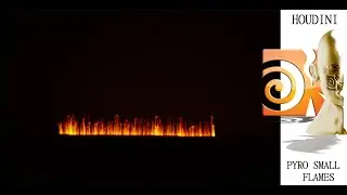 Houdini Pyro Sim/Houdini/ Pyro Create Small Flames/Создание Мальнеких пламень