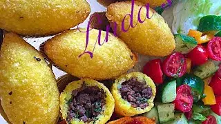 كبة حلب  كبة رز  Rice Kibbi ...........Linda S kitchen مطبخ ليندا