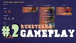 Runeterra Gameplay 25Min (No Commentary) | Pirate Aggro Deck with GangPlank/MissFortune