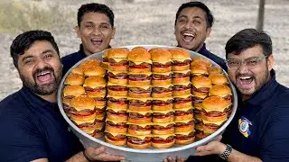 BURGER l Better Than McDonald's? Desi Aloo Tikki Burger Making in Village | Feeding needy Kids