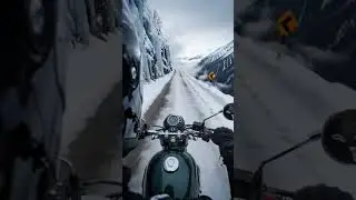 Snow + Mountain + Bike ride = ❤