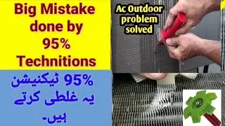 AC condenser  damage repair |fix air conditioner coil | kashif shafique