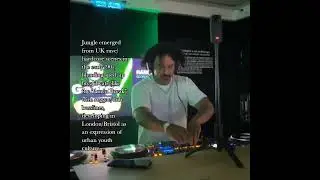 spinning fun jungle blends behind the radio booth! fungle?