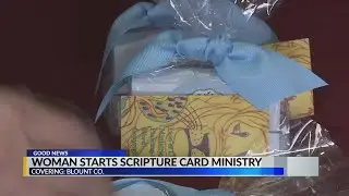 Woman starts scripture card ministry