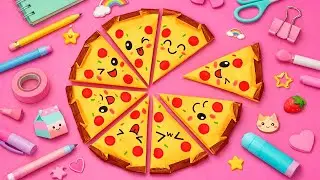 Origami Cute Squishy Pizza | How to make a paper easy pizza