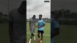I met and challenged Umar Sadiq , pro footballer for Nigeria and  Real Sociedad . #football #reels