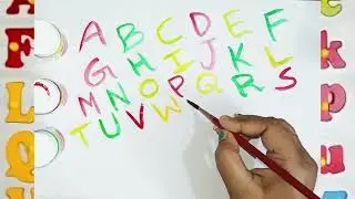 Capital & small letters for kids 😊writing abc letters👌abc song🤓Learn Alphabets✍️abcdefg👍a for🍎