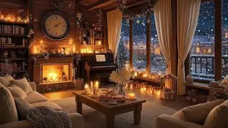 Warm Winter Evening Piano 🎹 Soft Piano & Cozy Living Room Smooth Piano For Work, Study & Chill Out