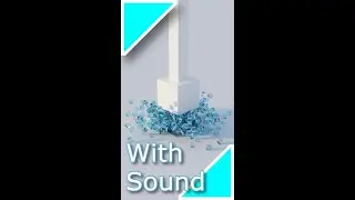 RIGIDBODY SIMULATION v25 WITH SOUND😁 #Shorts