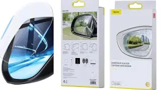 Baseus 0.15mm Rainproof Film for Car Rear-View Mirror Transparent