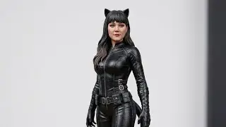 3D Cat Woman Printing #live #3dprinter #arts
