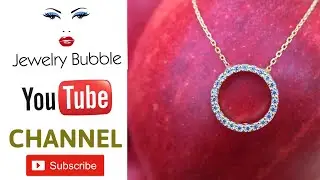 Sparkling Fashion-Forward Circle Pendant Necklace BY LATELITA LONDON on Jewelry Bubble