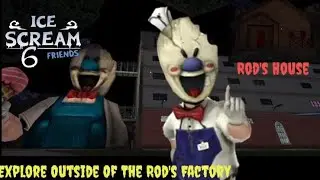 Ice Scream 6 Friends Chirlie  Explore Outside Of The Rod's Factory In Normal Mode...