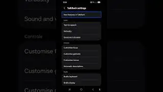 Google TalkBack latest new functions time and date announcement using gestures voice typing shortcut