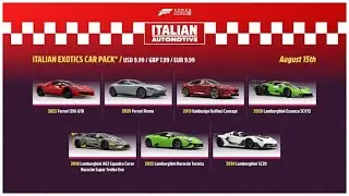 How to unlock Italian Exotics car pack in Forza horizon 5