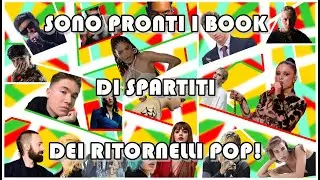 FINALMENTE DISPONIBILI I  PRIMI 4 VOLUMI DI SPARTITI DEI RITORNELLI POP! Un bel regalo per le feste!