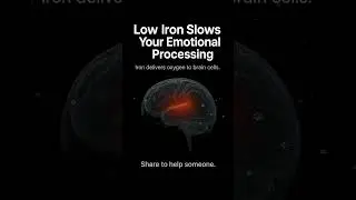 How Low Iron Slows Your Emotional Processing #lowiron #emotionalhealth #brainhealth