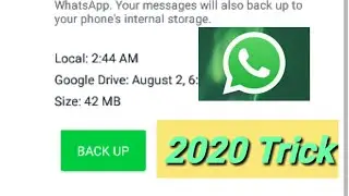 How to Backup and Restore Whatsapp Messages on Android (2020) || Tech New4u
