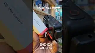 connect mic in your insta 360 one RS #insta360 #smartphone #micadapter #chennai