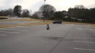 Skyler Milz first solo motorcycle ride - age 5!