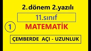 11.sınıf  2.Dönem 2.yazılı MATEMATİK  Garantili (Çemberde açı , çemberde uzunluk ) #yazılı