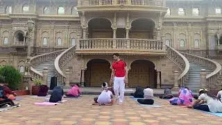 Beginner Morning Outdoor yoga flow with Master Jai