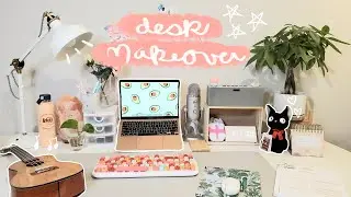Korean Inspired Desk Makeover | desk organization, pinterest