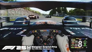 F1 25: Belgian GP with Max Verstappen&rsquo;s Eyes | Triple Screen POV